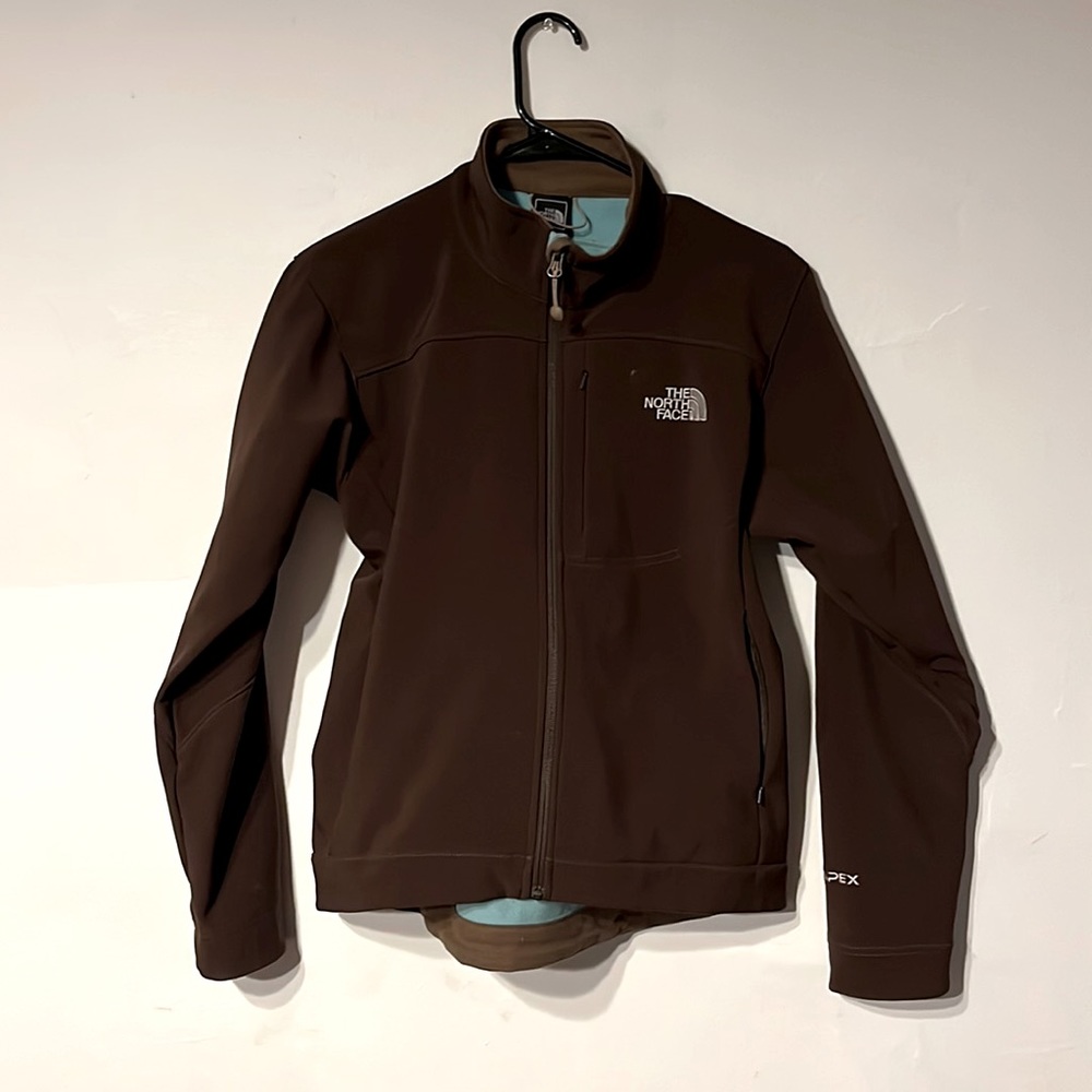 The North Face brown women's medium zip up jacket